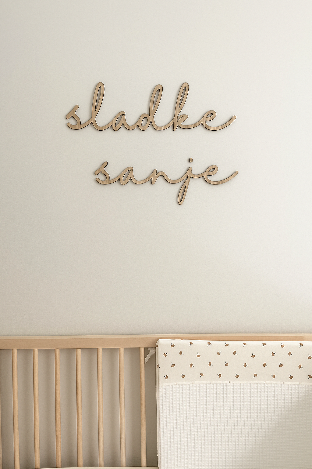 Napis "sladke sanje"