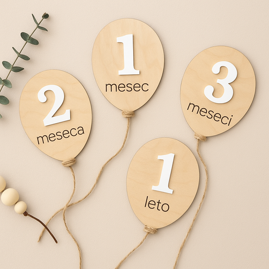Baloni z vrvico, mesci